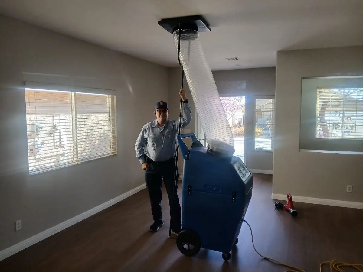 Professional Dryer Vent Cleaning work inside a Dalhart home